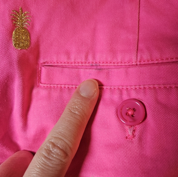 Macbeth Collection Pink Shorts w/ Pineapples - Large - Picture 8 of 11